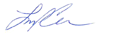 Signature: Lewis P. Cornell, President and CEO, U.S.